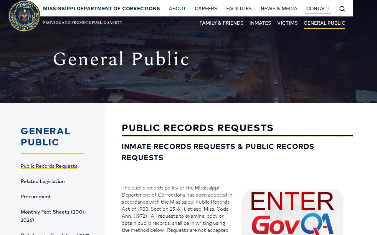 Harrison County released inmate mugshots MDOC public records route